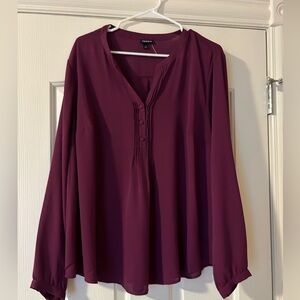 Torrid berry-plum blouse